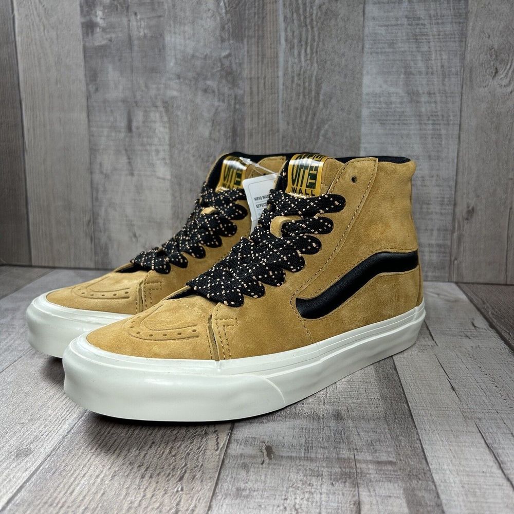 Vans Women's SK8 HI XL Nubuck Honey Gold Sneakers Skate Shoes Size 6 VN0A5KRYZV4